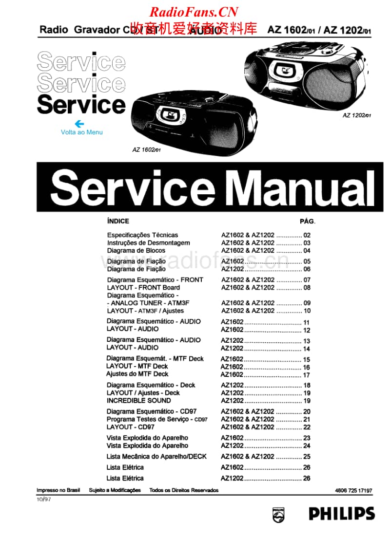 Philips-AZ-1207-Service-Manual电路原理图.pdf_第1页