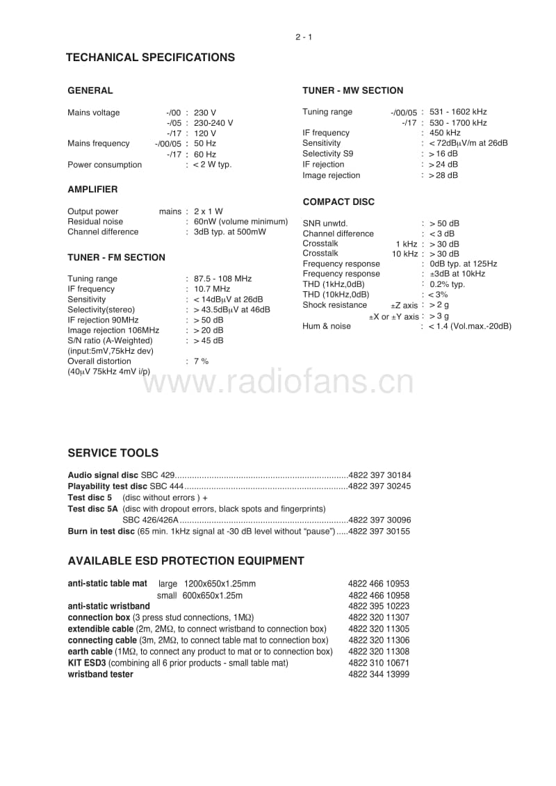 Philips-AJ-3980-Service-Manual电路原理图.pdf_第3页