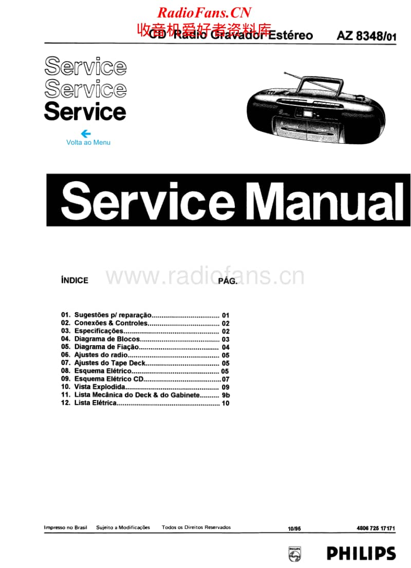 Philips-AZ-8348-Service-Manual电路原理图.pdf_第1页