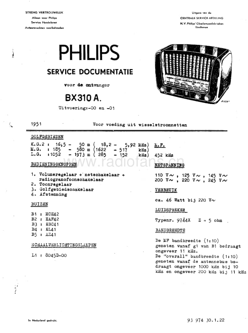 Philips-BX-310-A-Service-Manual电路原理图.pdf_第1页