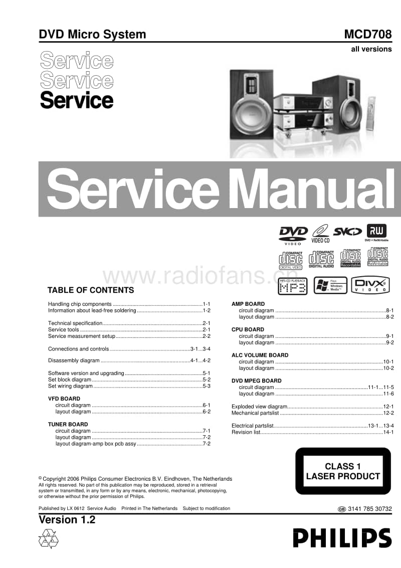 Philips-MCD-708-Service-Manual电路原理图.pdf_第1页