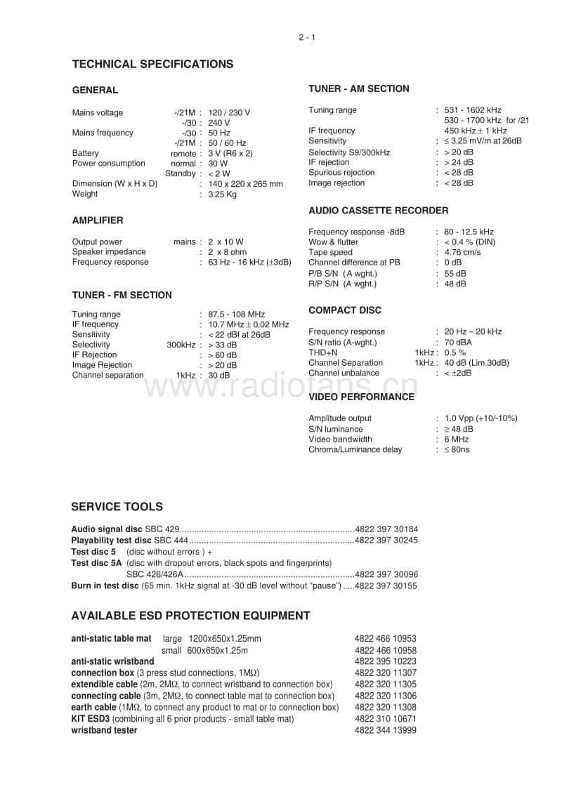 Philips-MCD-280-Service-Manual电路原理图.pdf_第3页