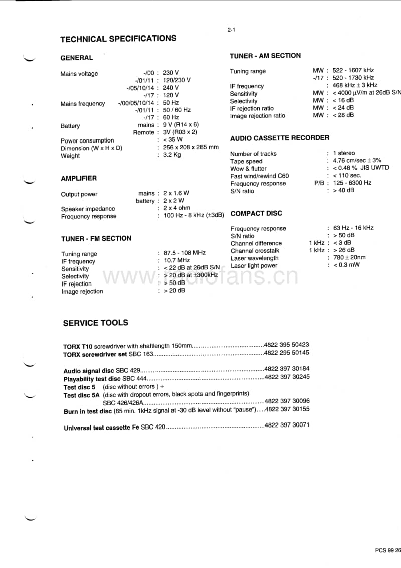 Philips-AZ-1120-Service-Manual电路原理图.pdf_第3页