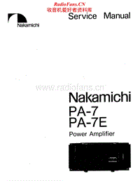 Nakamichi-PA-7E-Service-Manual电路原理图.pdf