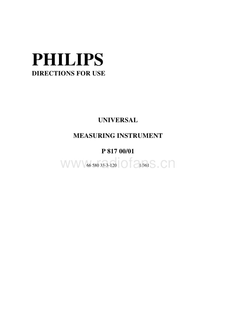 Philips-P-817-Service-Manual电路原理图.pdf_第1页
