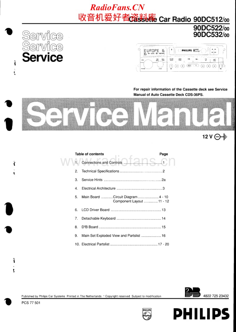 Philips-90-DC-512-Service-Manual电路原理图.pdf_第1页