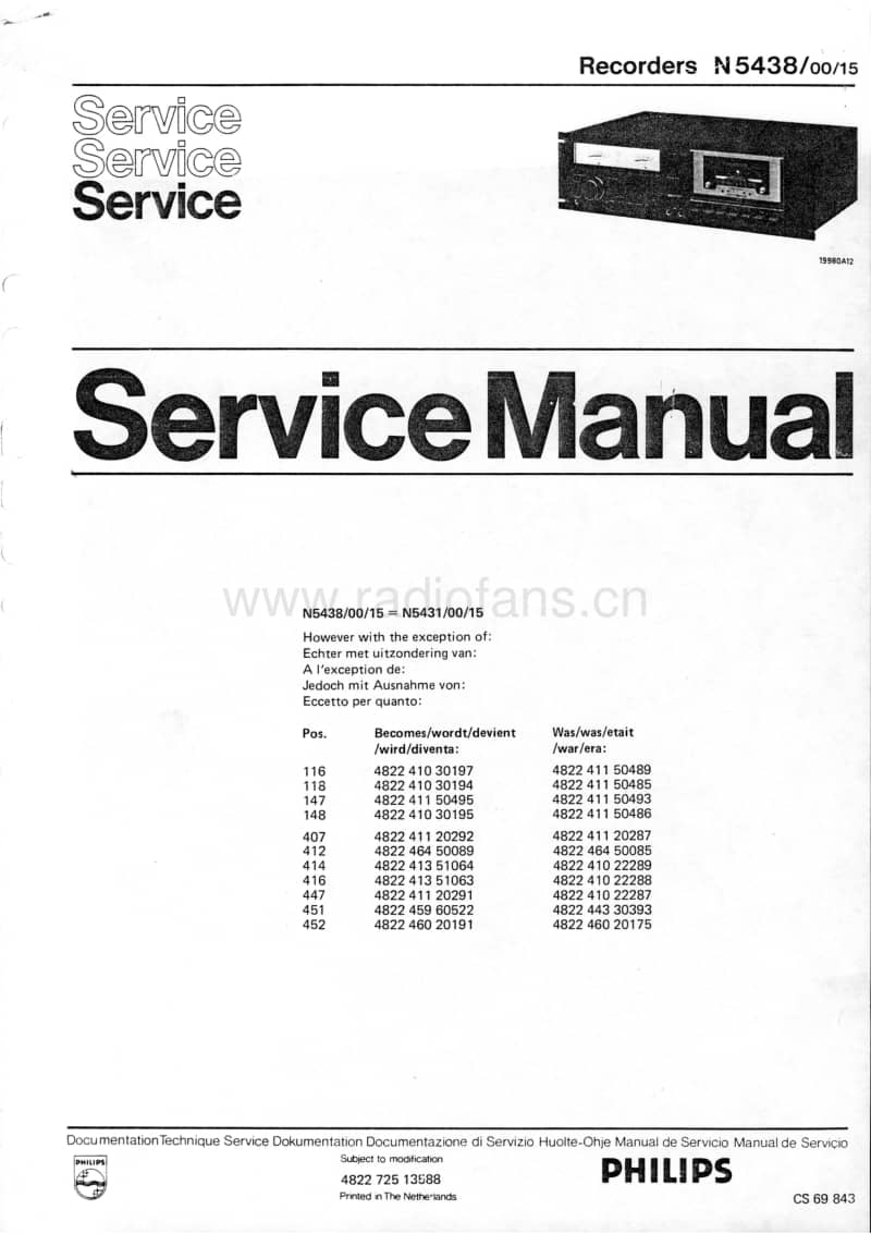 Philips-N-5438-Service-Manual电路原理图.pdf_第1页