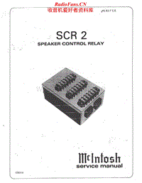McIntosh-SCR-2-Service-Manual电路原理图.pdf