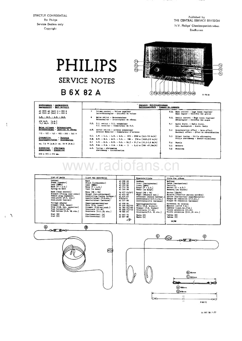 Philips-B-6-X-82-A-Service-Manual电路原理图.pdf_第1页