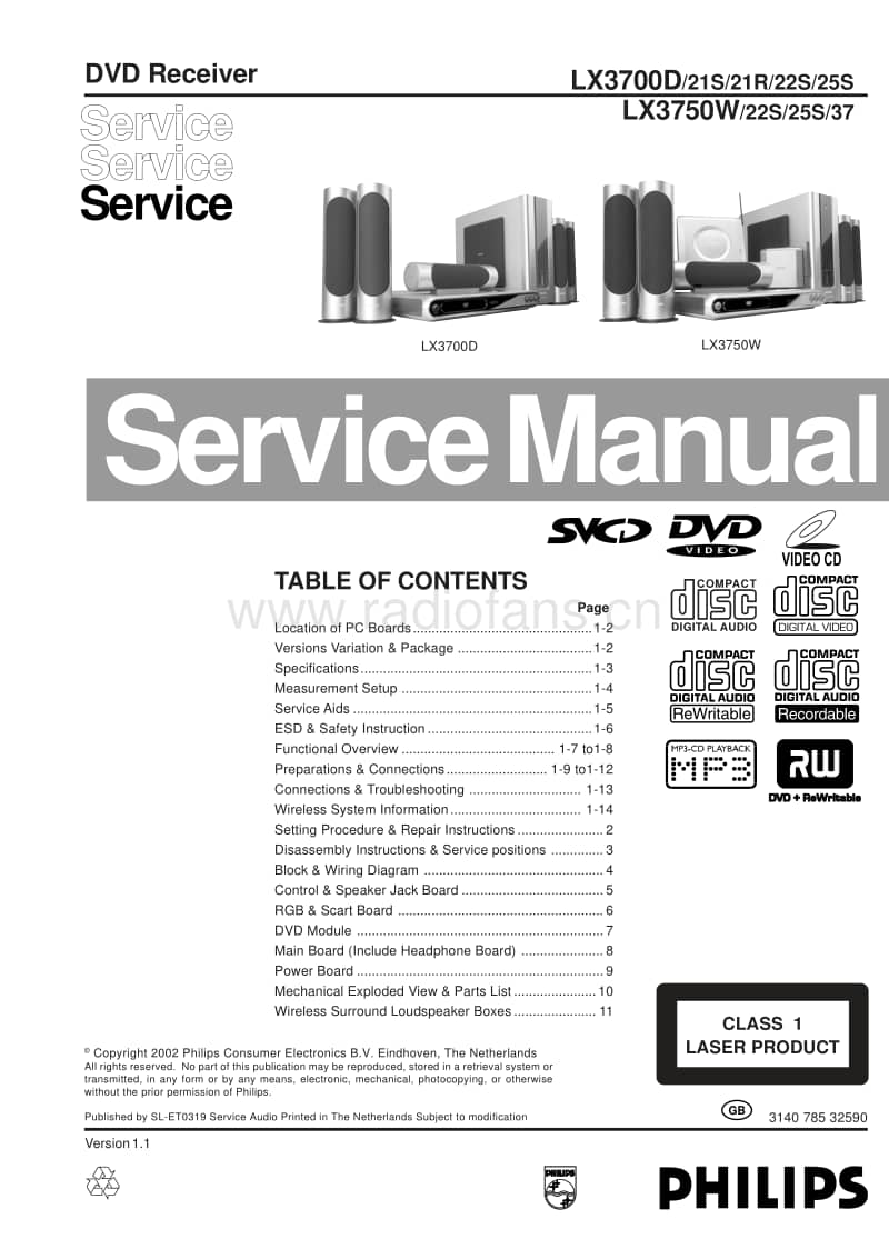 Philips-LX-3750-W-Service-Manual电路原理图.pdf_第1页