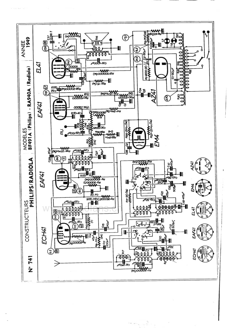 Philips-BF-491-A-Service-Manual电路原理图.pdf_第2页