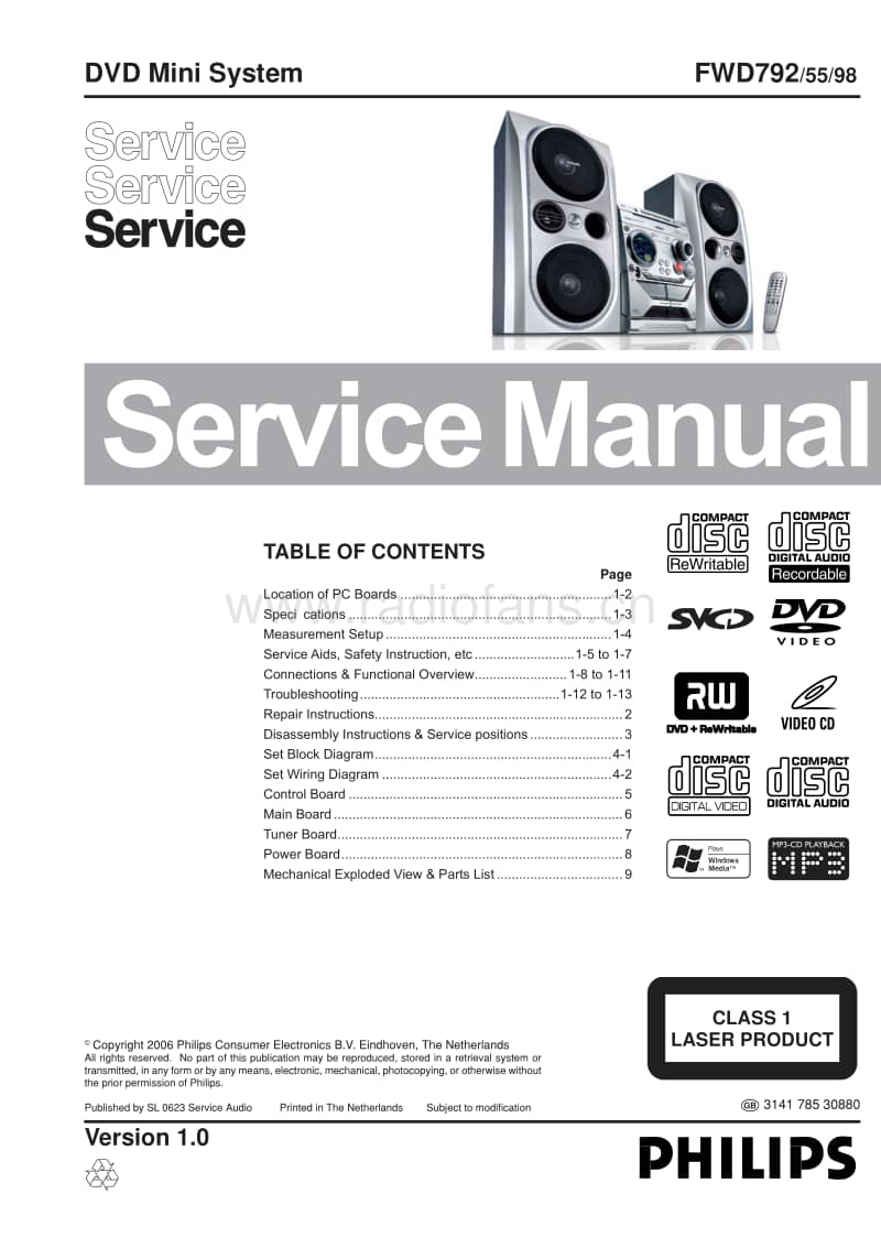 Philips-FWD-792-Service-Manual电路原理图.pdf_第1页
