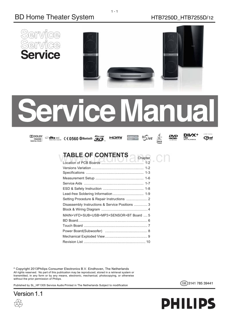 Philips-HTB-7255-D-Service-Manual电路原理图.pdf_第1页