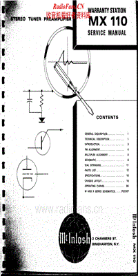 McIntosh-MX-110-Service-Manual电路原理图.pdf
