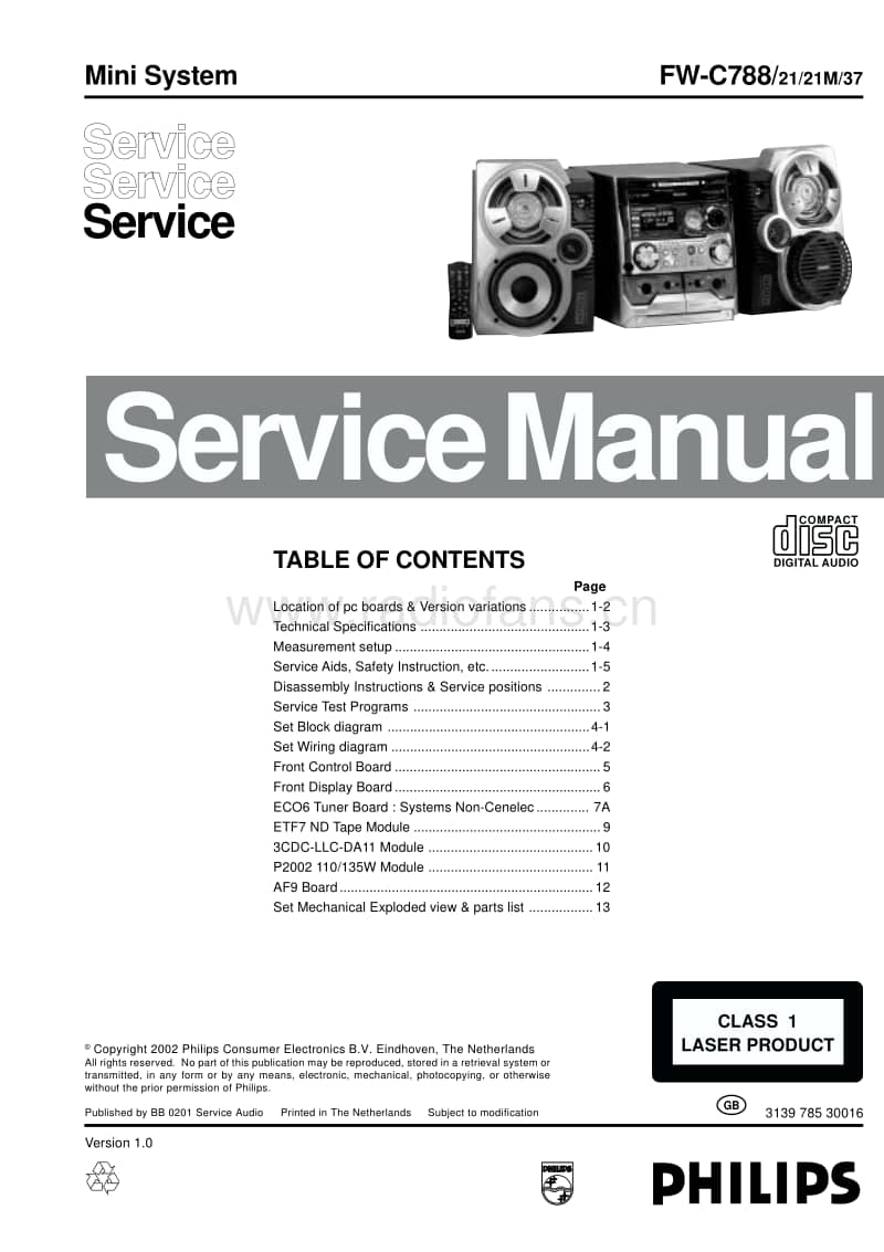 Philips-FWC-788-Service-Manual(1)电路原理图.pdf_第1页