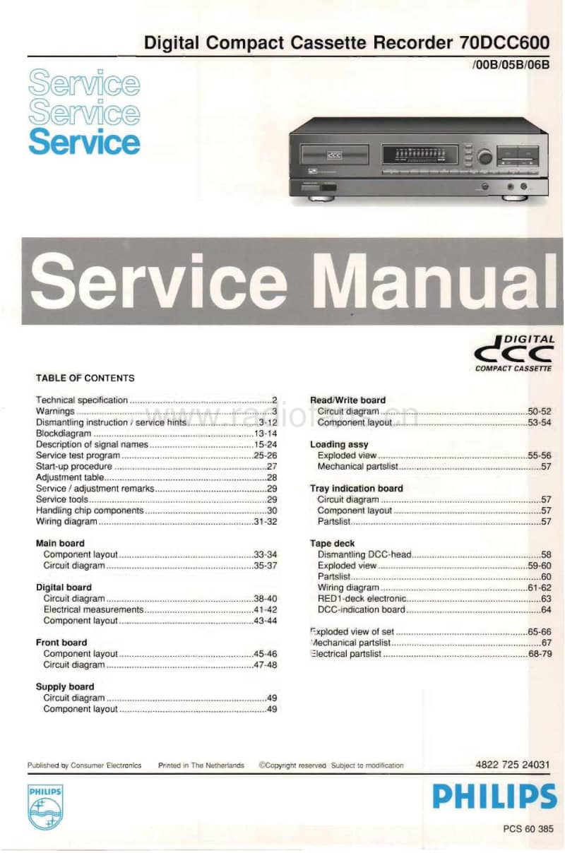 Philips-DCC-600-Service-Manual电路原理图.pdf_第1页