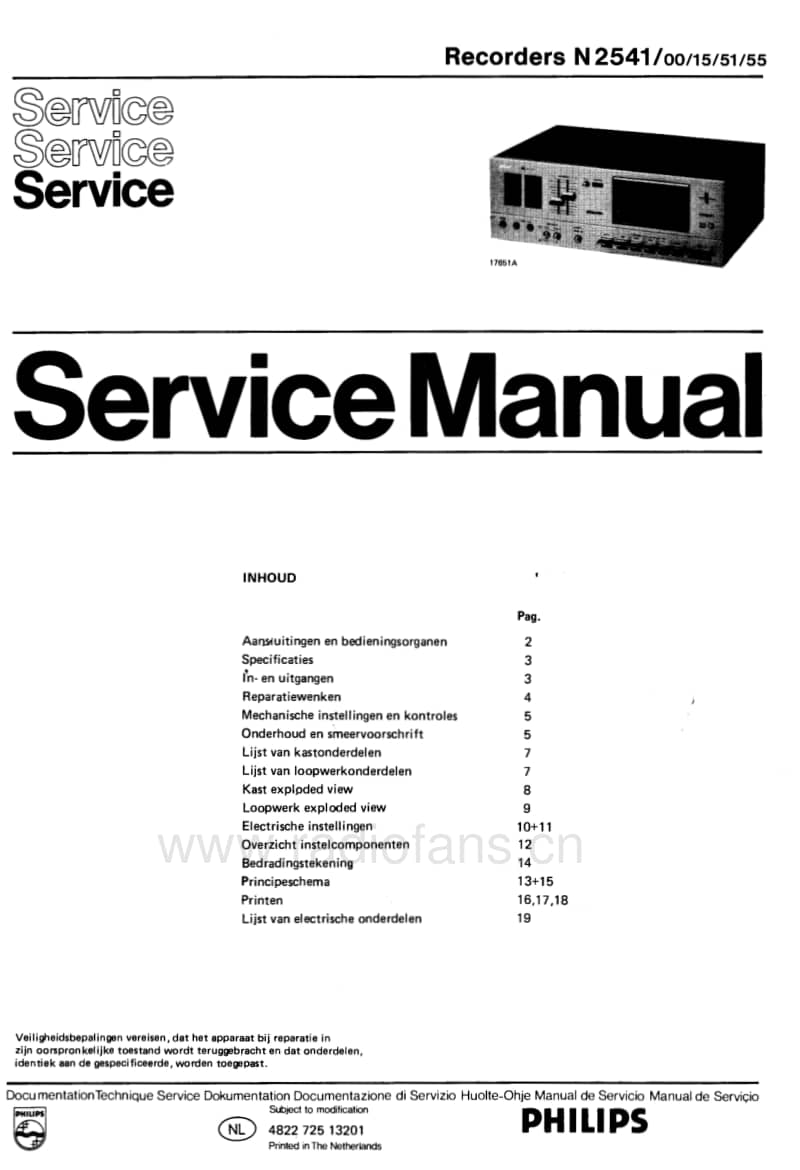 Philips-N-2541-Service-Manual电路原理图.pdf_第1页