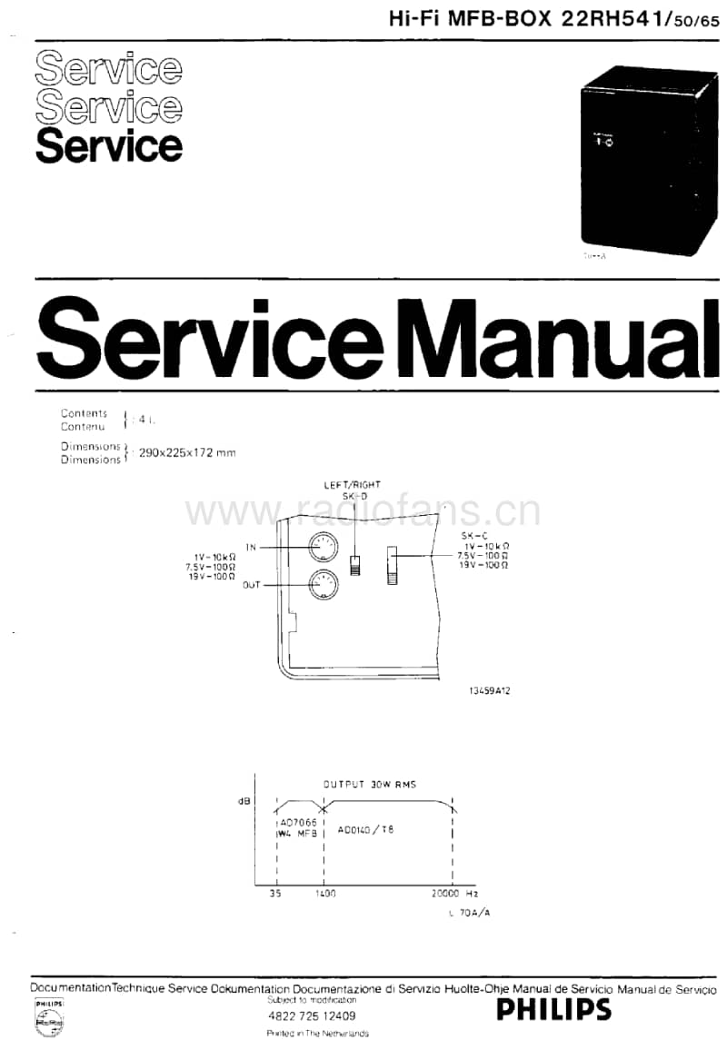 Philips-RH-541-Service-Manual电路原理图.pdf_第1页