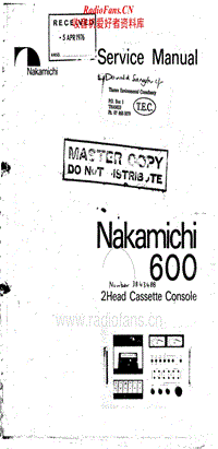 Nakamichi-600-Service-Manual电路原理图.pdf