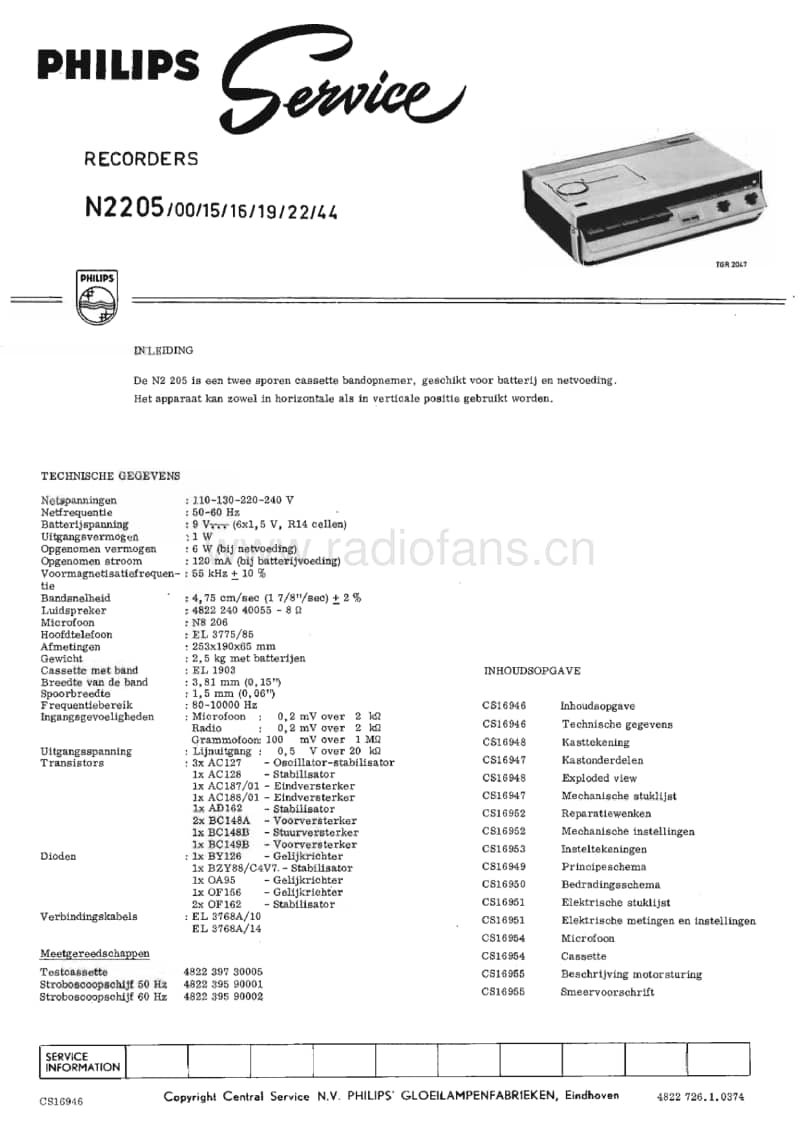 Philips-N-2205-Service-Manual电路原理图.pdf_第1页