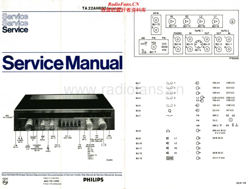 Philips-22-AH-602-Service-Manual电路原理图.pdf_第1页