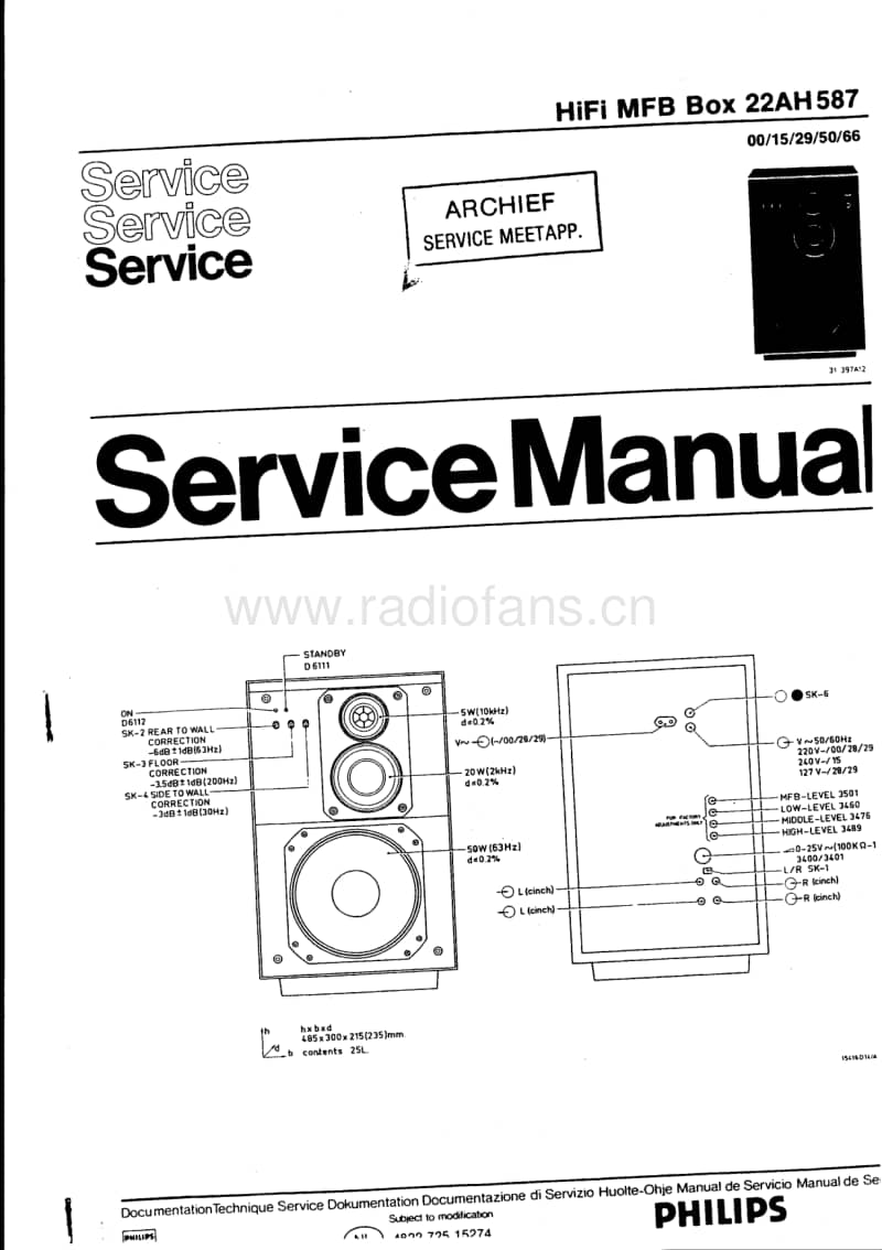 Philips-RH-587-Service-Manual-2电路原理图.pdf_第1页