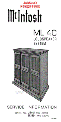 McIntosh-ML-4C-Service-Manual电路原理图.pdf