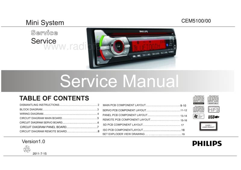 Philips-CEM-5100-X-Service-Manual电路原理图.pdf_第1页