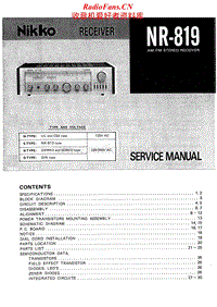Nikko-NR-819-Service-Manual电路原理图.pdf