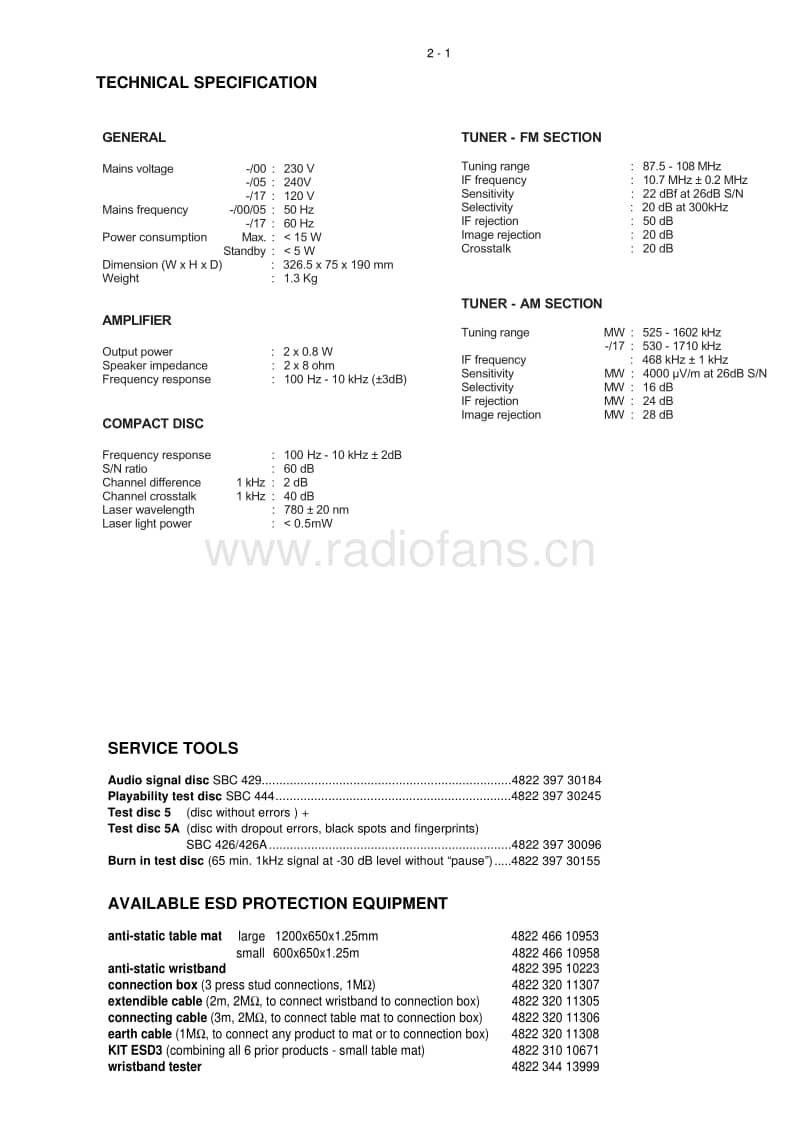 Philips-AJ-3970-Service-Manual电路原理图.pdf_第3页