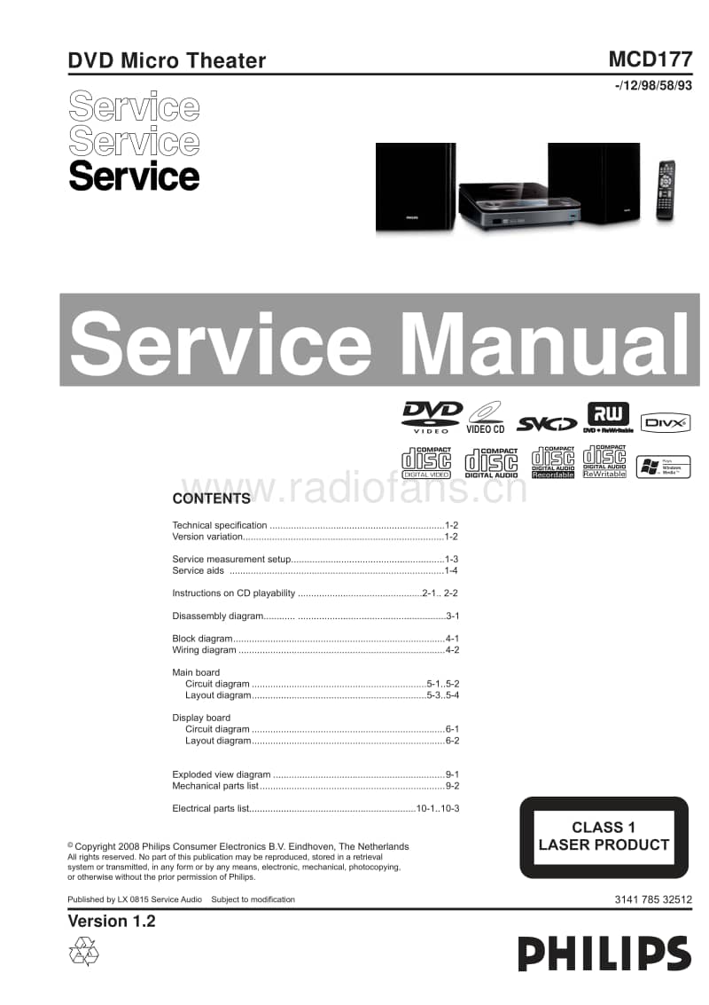 Philips-MCD-177-Service-Manual电路原理图.pdf_第1页