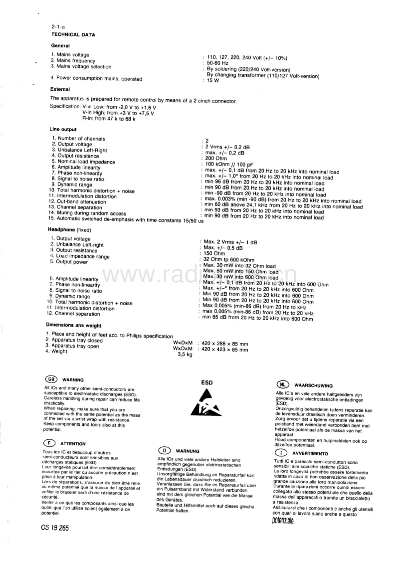 Philips-CD-584-Service-Manual电路原理图.pdf_第3页