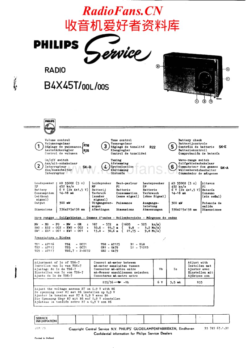Philips-B-4-X-45-T-Service-Manual电路原理图.pdf_第1页
