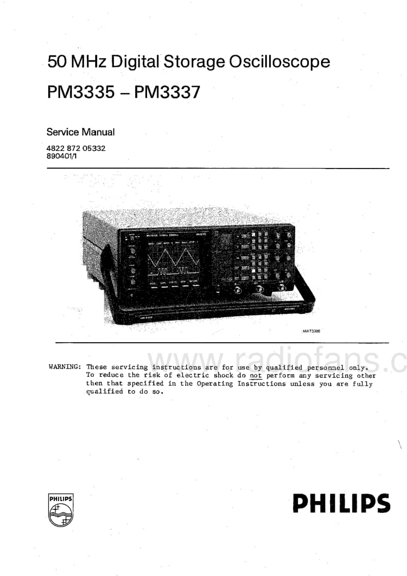 Philips-PM-3335-Service-Manual电路原理图.pdf_第1页