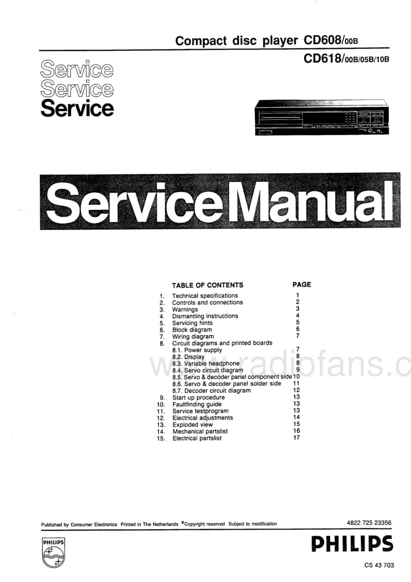 Philips-CD-608-Service-Manual电路原理图.pdf_第1页