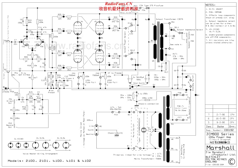 Marshall-2100-2101-4100-4101-4102-Schematic电路原理图.pdf_第1页