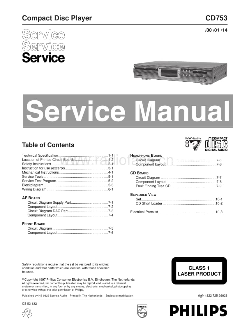 Philips-CD-753-Service-Manual电路原理图.pdf_第1页