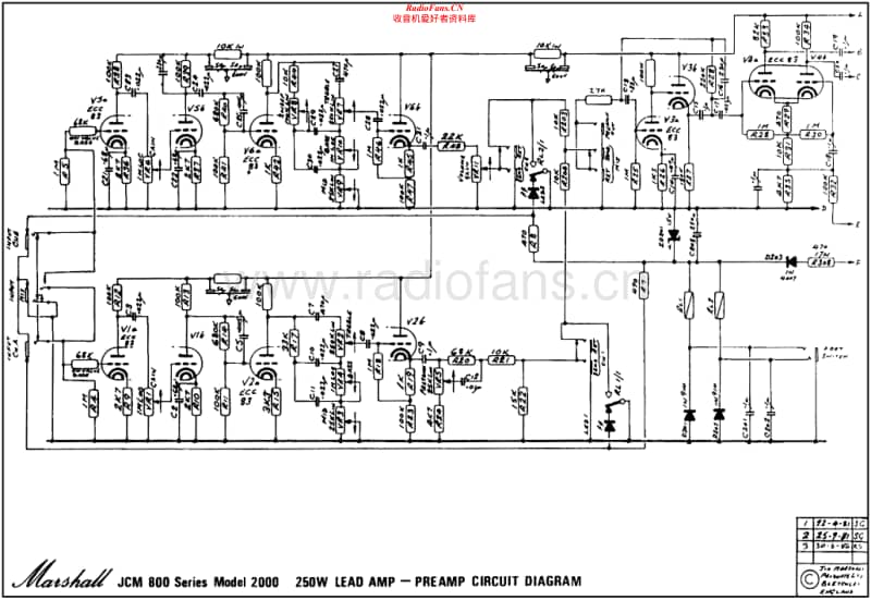 Marshall-2000-250W-Pre3-Schematic电路原理图.pdf_第1页