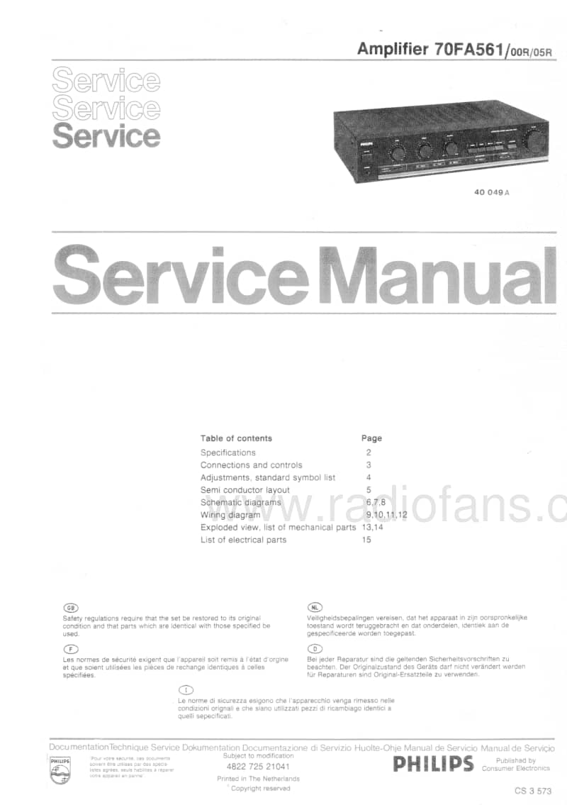 Philips-FA-561-Service-Manual电路原理图.pdf_第1页