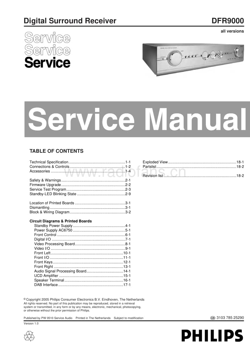 Philips-DFR-9000-Service-Manual电路原理图.pdf_第1页