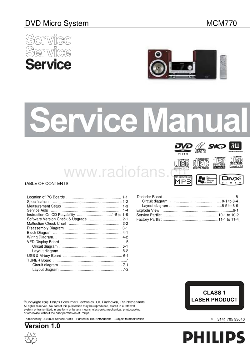 Philips-MCM-770-Service-Manual电路原理图.pdf_第1页