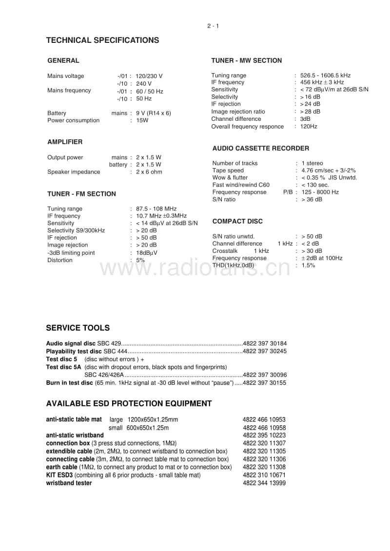Philips-AZ-5130-Service-Manual电路原理图.pdf_第3页