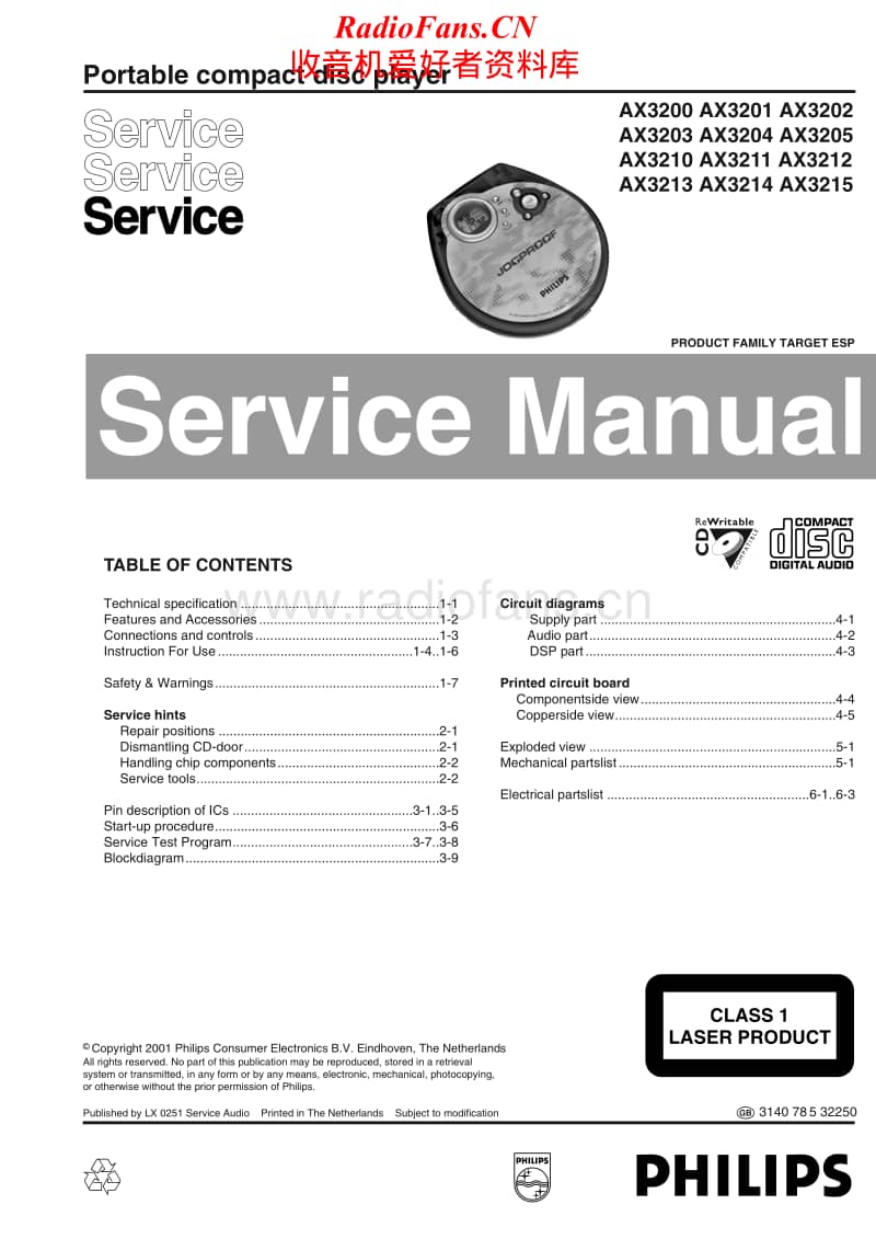 Philips-AX-3202-Service-Manual电路原理图.pdf_第1页