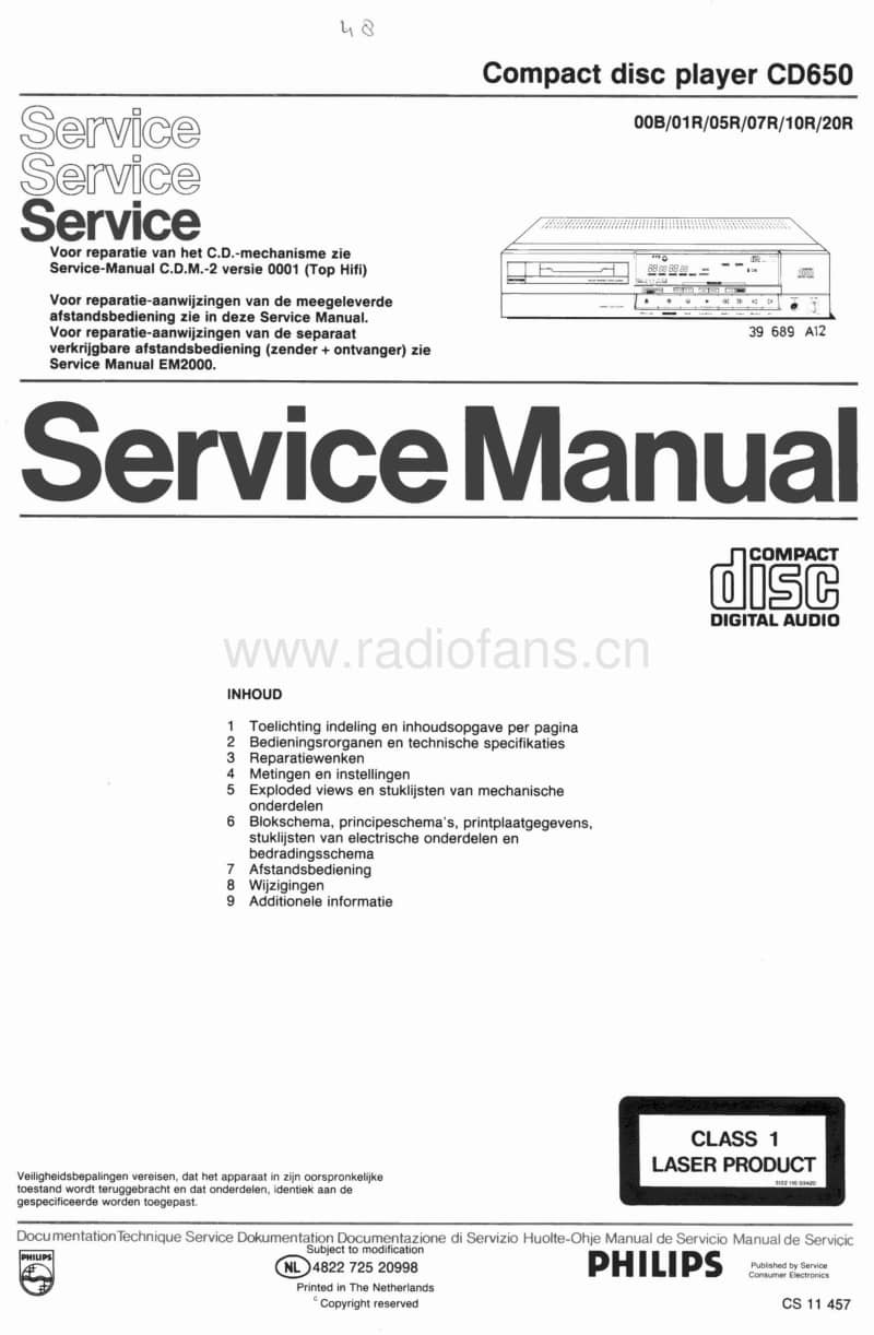 Philips-CD-650-Service-Manual-2电路原理图.pdf_第1页