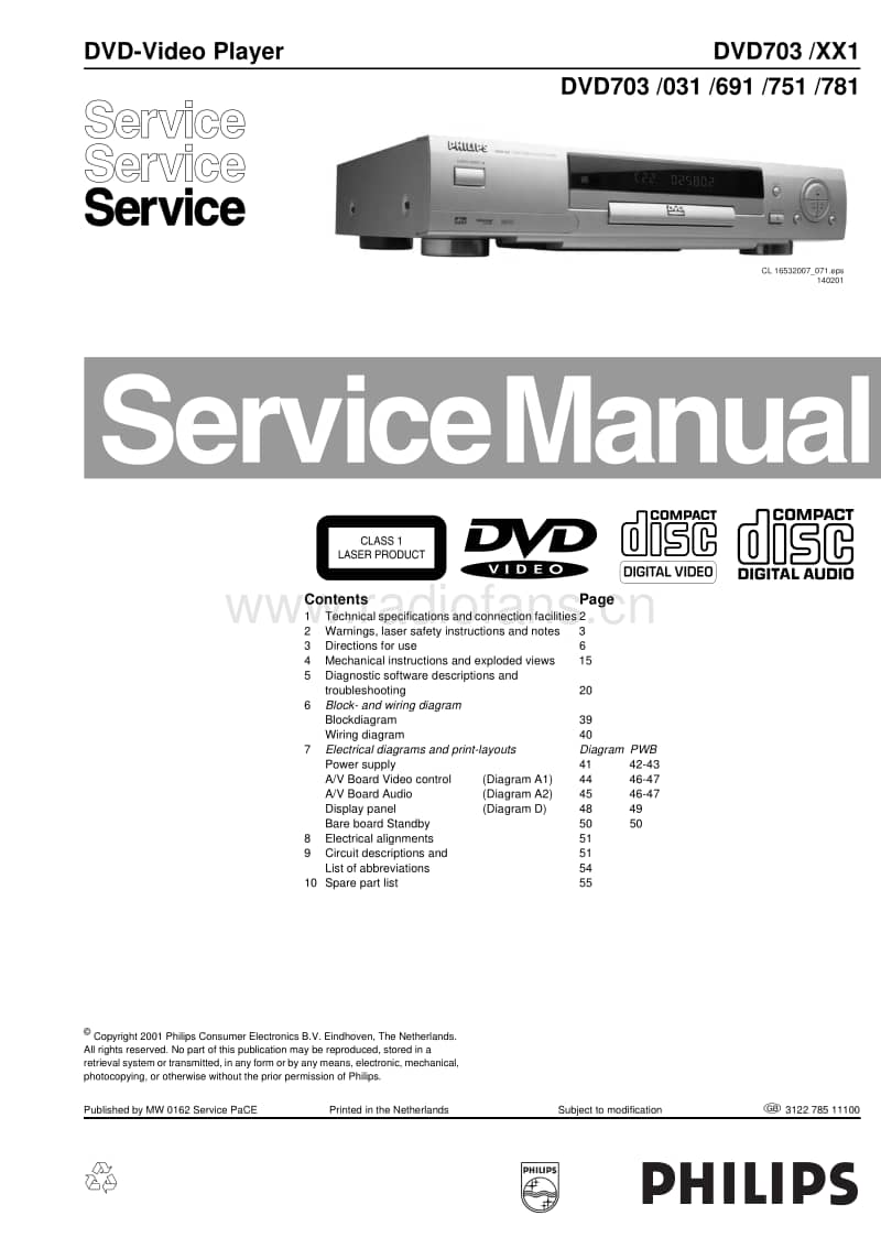Philips-DVD-691-703-Service-Manual电路原理图.pdf_第1页