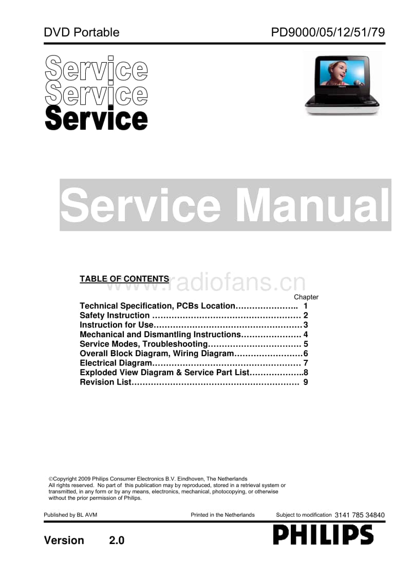 Philips-PD-9000-Service-Manual电路原理图.pdf_第1页