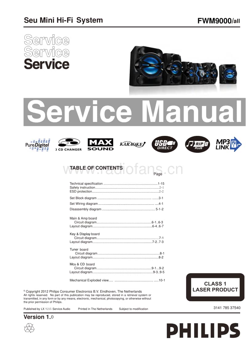 Philips-FWM-9000-Service-Manual电路原理图.pdf_第1页