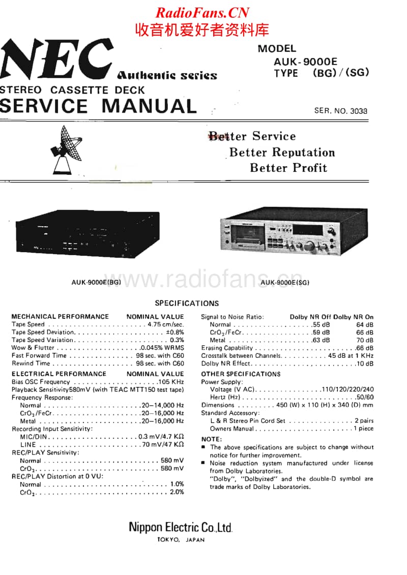 Nec-AUK-9000-E-Service-Manual电路原理图.pdf_第1页