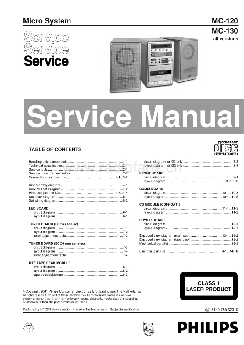 Philips-MC-120-Service-Manual电路原理图.pdf_第1页
