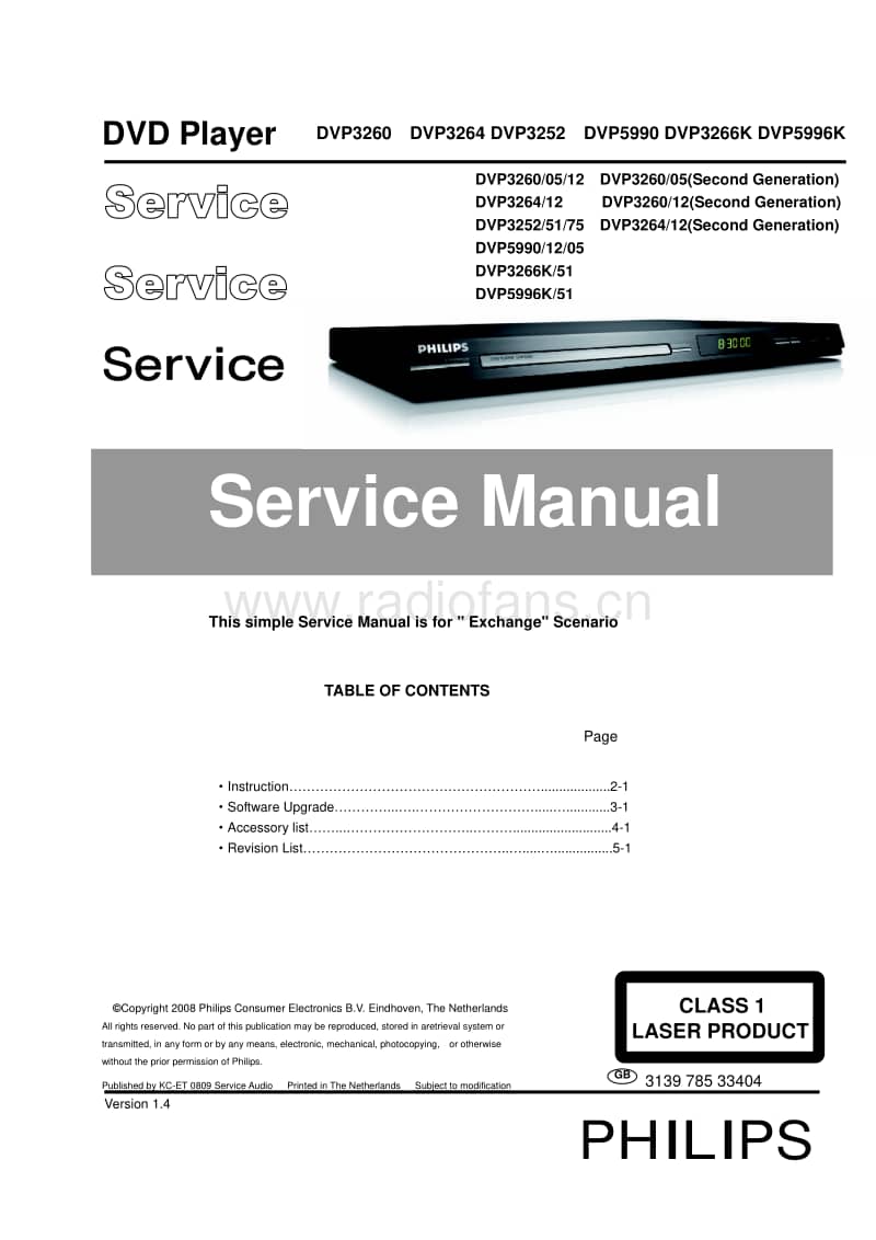 Philips-DVP-3260-Service-Manual电路原理图.pdf_第1页